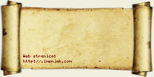 Jana Vukojičić vizit kartica